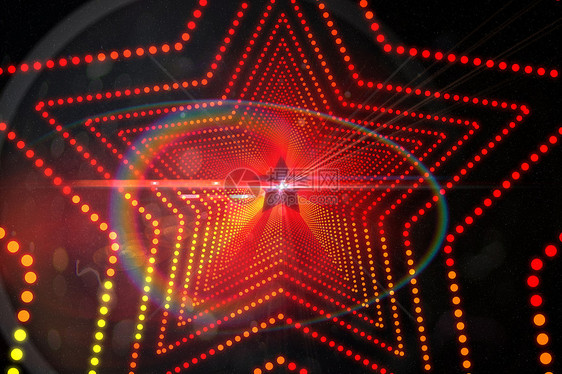 数字生成的恒星激光背景文化绘图夜店派对活力计算机夜生活红色青年图片