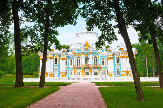 俄罗斯普希金公园的宫殿图片