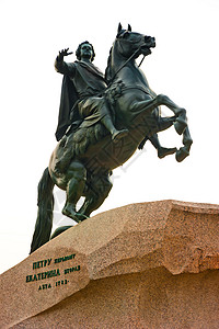 圣彼得堡著名的青铜骑马纪念碑图片