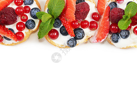 果子 草莓和草莓的利润甜点桌子蛋糕面包浆果盘子薄荷小吃咖啡店水果图片