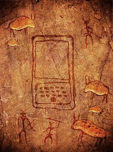无标题历史洞穴考古学男人动物考古学家石头石器时代电脑壁画图片