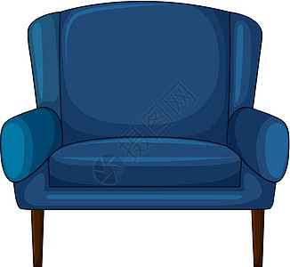蓝色坐椅图片