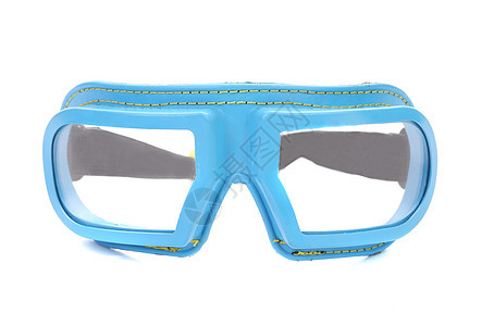 保护眼镜白色带子黑色配饰蓝色运动风镜海滩假期水池图片
