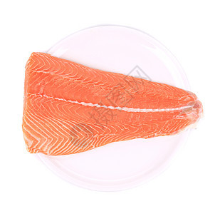 生鲑鱼肉片产品寿司红色白色海洋宏观美食牛扒食物鳟鱼图片
