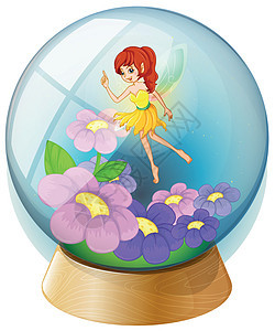 水晶球里面的花仙子图片