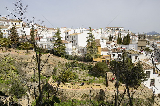 Ronda 视图白色城市粉饰房屋景观公园村庄旅游建筑学旅行图片