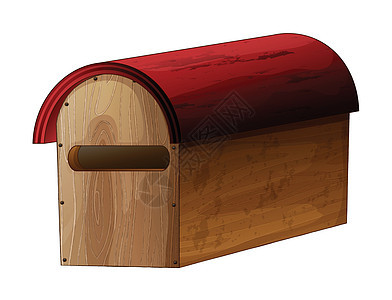 一个木木信箱盒子邮箱邮政木头字母贮存指甲绘画信封剪贴图片