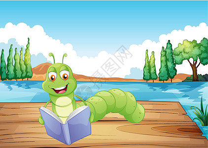 虫子看书生物故事床单害虫植物动物学习潜水海洋木头图片