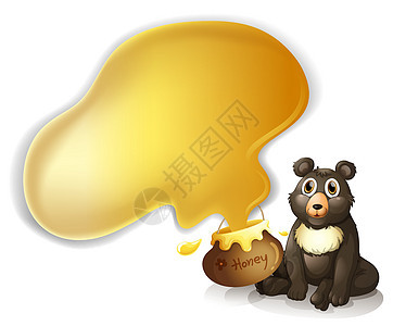 灰熊和一壶蜂蜜 http //图片