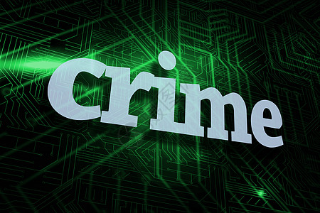 打击绿色和黑色电路板犯罪硬件流行语计算辉光刑事电脑技术违法行为一个字图片