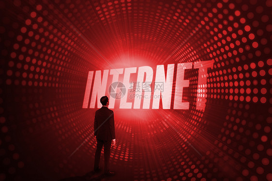 互联网对抗红像素螺旋一个字职业公司棕色技术头发火花黑色商务流行语图片