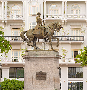 巴拿马城将军勋章地方老城历史建筑雕像纪念碑图片