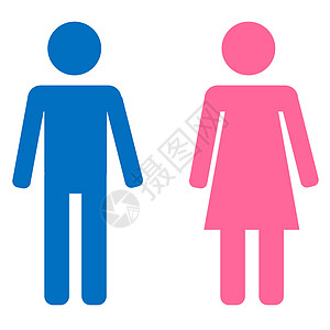 男女符号壁橱女士男生夫妻身体长方形男性插图男人民众背景图片