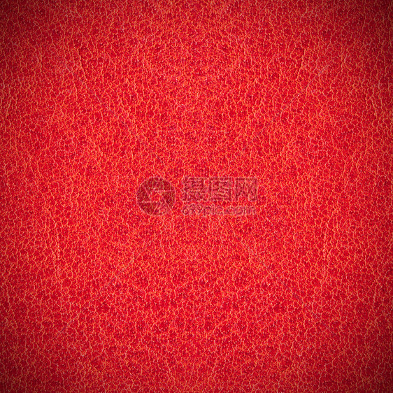 红色皮革背景材料床单空白正方形粒状阴影宏观盘子桌子粮食图片