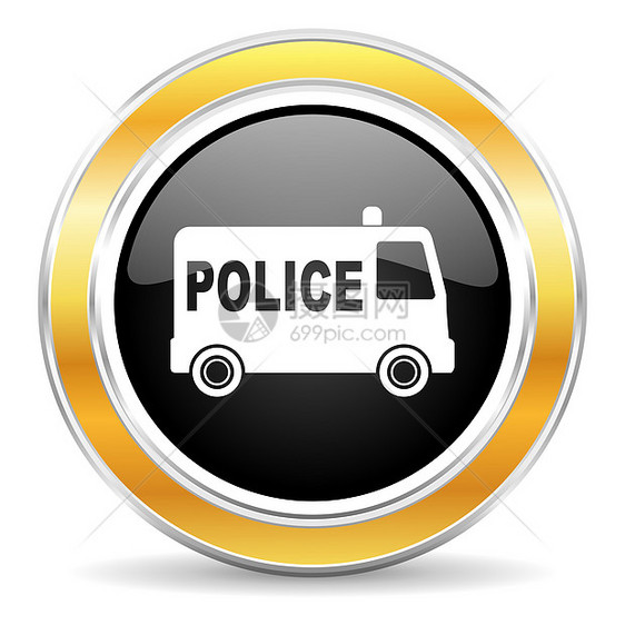 警用图标控制法律汽车情况车辆交通插图圆圈罪犯城市图片