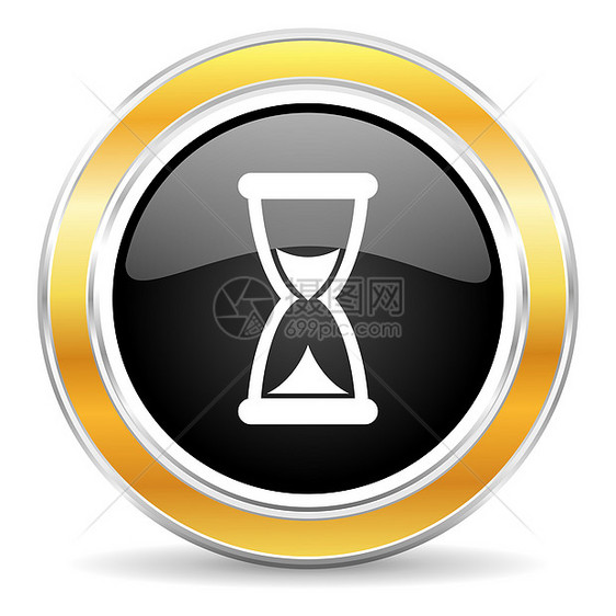 时间图标按钮网络日历倒数插图警报手表小时科学计时器图片
