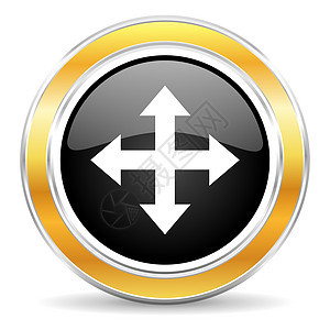 箭头图标按钮行动课程水平光标网络黑色圆圈导航插图图片