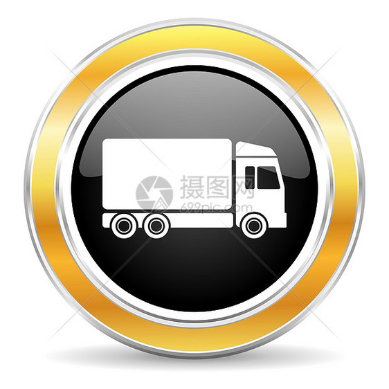 交付的图标插图船运卡车速度小时车辆服务货物包装销售图片