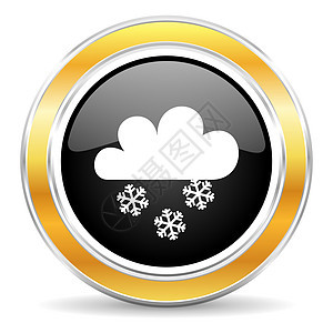 雪雪图标按钮温度黑色圆圈预测下雪风暴气候多云气象图片