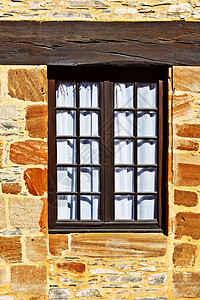 窗户木板建筑学框架安全木头住宅街道城市历史性风格图片