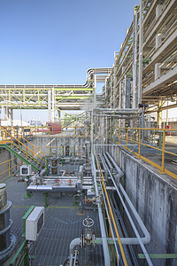 管道结构工业活力管子燃料植物天空技术蓝色化学品炼油厂图片