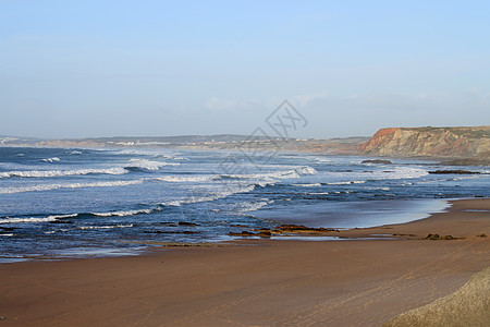 葡萄牙Baleal海滩波浪海景海岸风景悬崖旅行岩石海洋旅游支撑图片