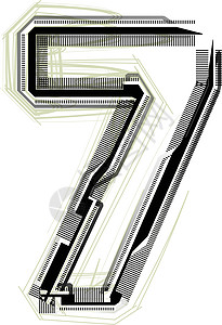 技术字体 第7号绘画中风条纹学习学校书法首都草图插图涂鸦图片