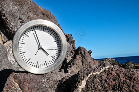 时间概念手表沙漏观念小时时钟玻璃背景图片