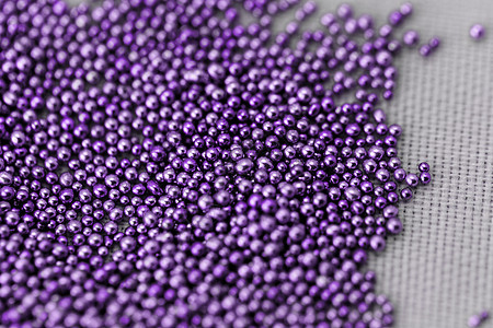 Pile紫色球爱好谷物圆圈宏观塑料指甲工艺珠子材料石头图片