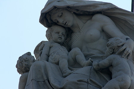母亲 维多利亚纪念堂圆顶上的雕像 加尔各答历史性纪念碑花园艺术家旅游女王石头图片集机构大理石图片