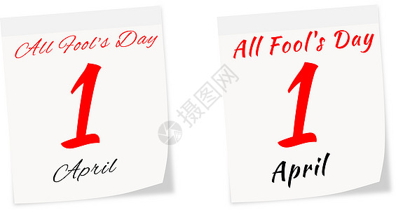 2014年4月1日所有愚人节日历页面的日期图片