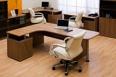 现代办公室监视器笔记本经理窗帘橙子家具奢华木头风格桌子图片