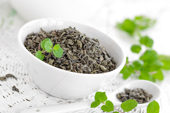 含薄荷茶的茶草本植物产品植物芳香薄荷药品饮料时间兴奋剂香气图片