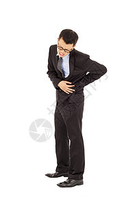 商务人士背部或腰部疼痛图片