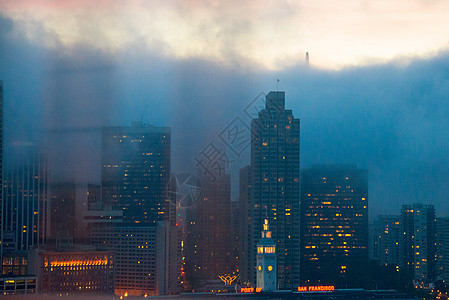 旧金山市风景风光城市水平目的地摩天大楼结构天际建筑都市景观图片