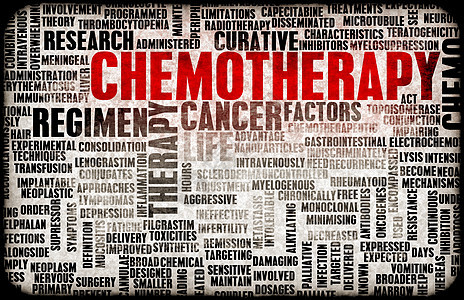 化疗治疗医疗癌症科学背景图片