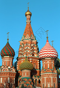 圣巴西尔大教堂建筑纪念碑金子教会圆顶博物馆旅游首都天空正方形图片
