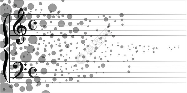 Grunge 音乐灰色艺术品木板低音创造力绘画五线谱白色插图艺术背景图片