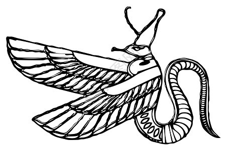 古埃及的神龙恶魔象形插图文化文字艺术品宗教灵魂艺术神话历史图片