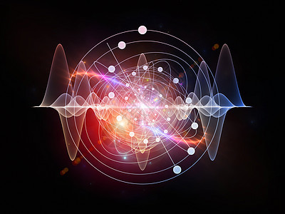 原子元素理论正弦波技术发射作品推介会波动缩影力量图片