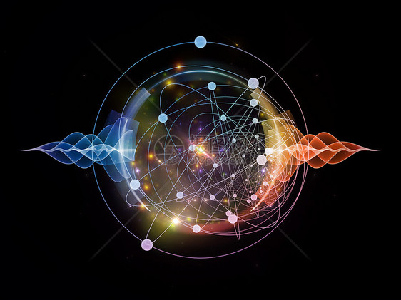 原子技术波动推介会正弦波物理插图量子活力元素理论图片