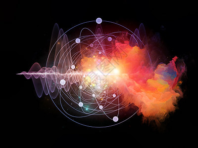 原子海浪正弦波力量辐射技术实验室数学理论运动轨道图片