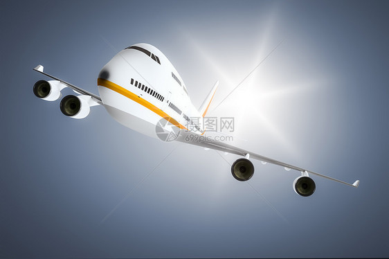 飞机技术民间航空喷射黄色商业翅膀速度蓝色涡轮图片
