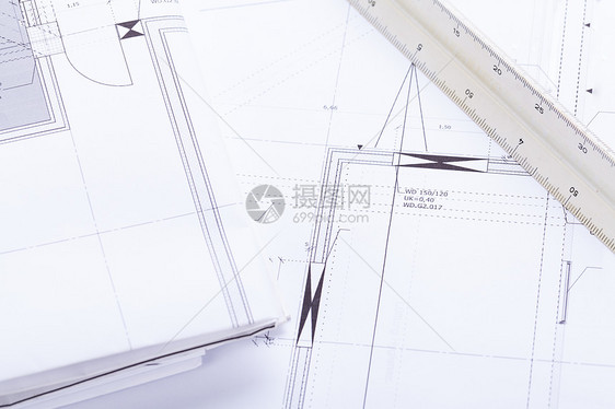 建筑设计蓝图图设备     工作场所商业技术草稿文档办公室绘画几何学乐器建造草图图片