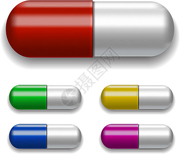不同颜色的医药药丸治疗宏观插图药剂药物帮助制药预防疾病实验室图片