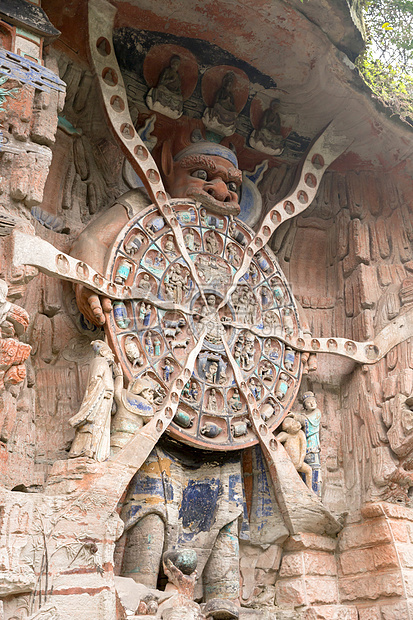 中国大和田中岩雕佛教徒山坡王国历史旅游上帝雕像洞穴文学旅行图片
