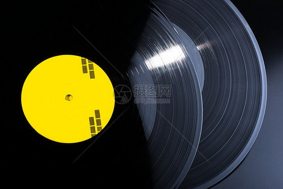 黑黑乙烯基记录堆叠起来派对留声机圆圈迪厅划痕音乐磁盘歌曲配乐俱乐部图片