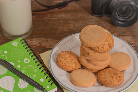 Cookies 饼干餐巾巧克力乡村食物蛋糕甜食静物背景图片