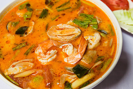 泰国流行食品菜单草本植物叶子种子红色厨房食物香料绿色辣椒柠檬图片