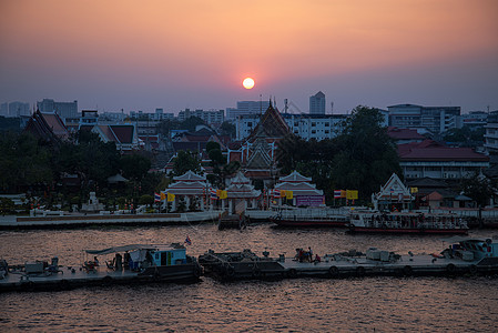泰国曼谷Chao Phraya河景象图片